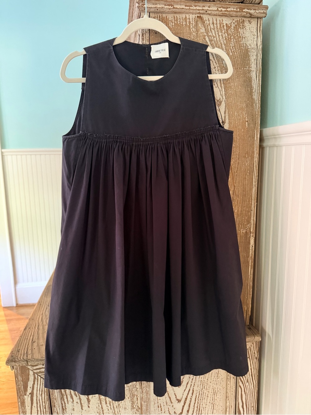 Laurence Dolige Paris Sleeveless Black Mini Dress Size S